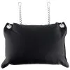 Mr. Sling Coussin En Cuir 20 X 25cm + Chaînes Noir