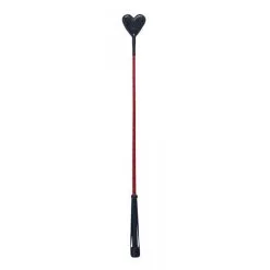 Devil Stick Cravache En Cuir Coeur Rouge - 70 Cm