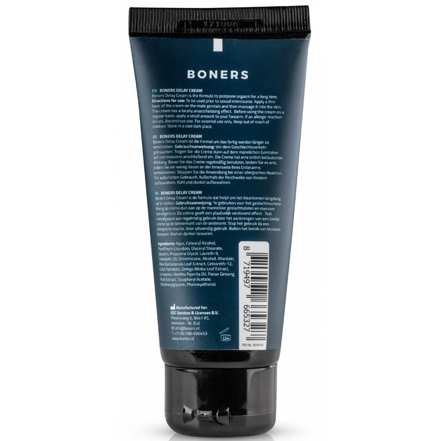 Boners Crème De Pénis Retardante LAST LONGER 100mL 2 Boners Crème De Pénis Retardante LAST LONGER 100mL – Image 2