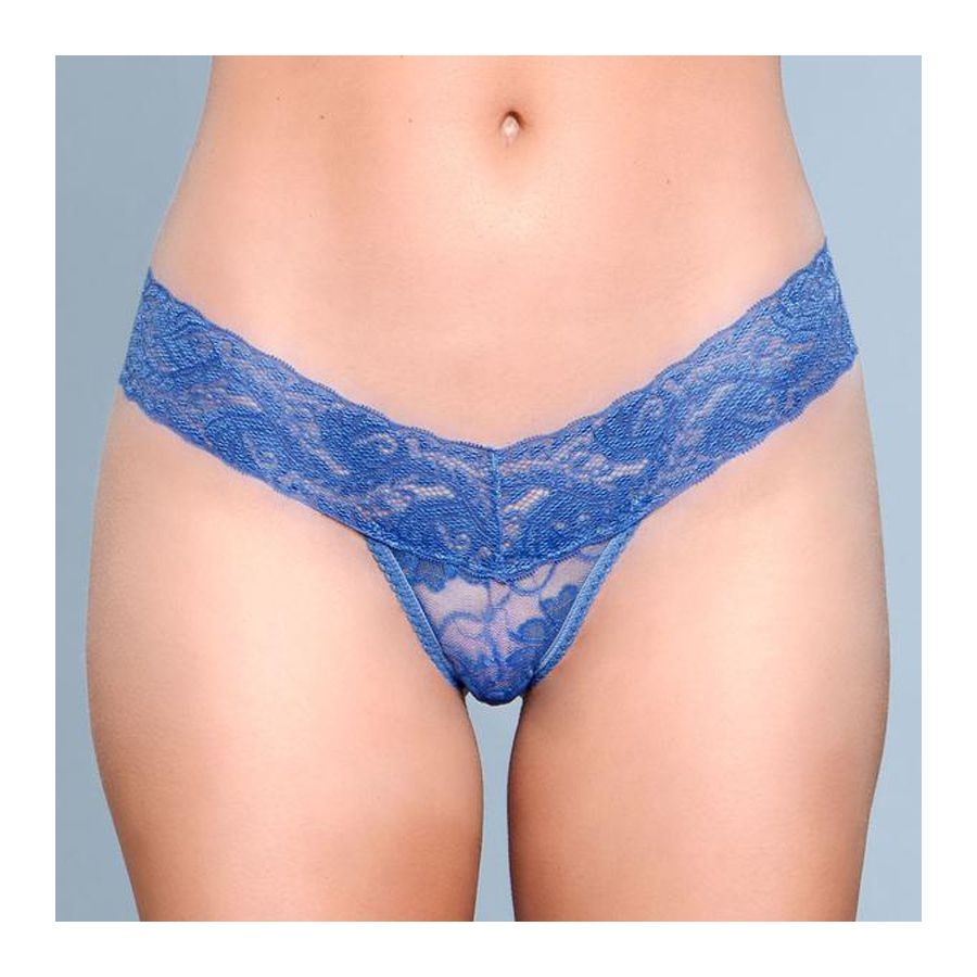 Be Wicked Culotte En Dentelle à Coupe En V Bleue 1 Be Wicked Culotte En Dentelle à Coupe En V Bleue