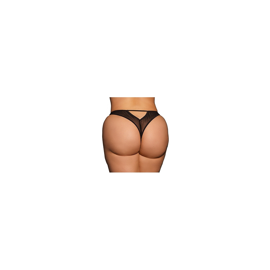 Le Desir Culotte Tulle Fine MILOU Grande Taille Noire 2 Le Desir Culotte Tulle Fine MILOU Grande Taille Noire – Image 2