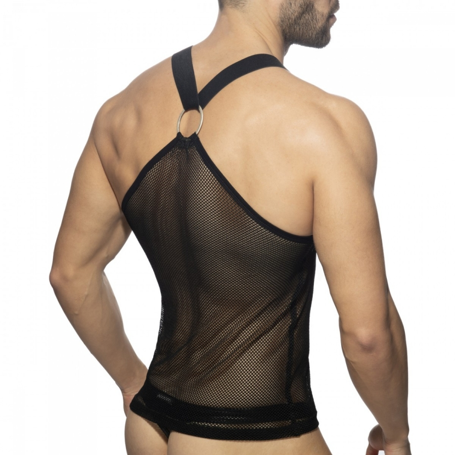AD Fetish Débardeur MESH-RING Noir 2 AD Fetish Débardeur MESH-RING Noir – Image 2