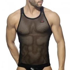 AD Fetish Débardeur MESH-RING Noir 5 AD Fetish Débardeur MESH-RING Noir -FÉMINITÉS boutique debardeur mesh ring noir 2