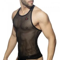 AD Fetish Débardeur MESH-RING Noir