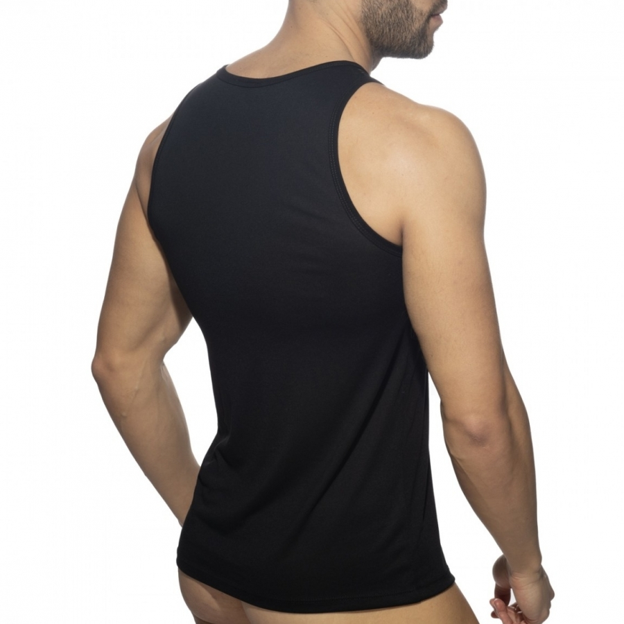 AD Fetish Débardeur MESH-STRIPED Noir 2 AD Fetish Débardeur MESH-STRIPED Noir – Image 2