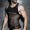 AD Fetish Débardeur RUB-MESH Noir