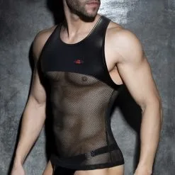 AD Fetish Débardeur RUB-MESH Noir