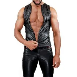 TOF Paris Débardeur ZIPPED Noir -FÉMINITÉS boutique debardeur zipped noir 4