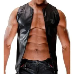 TOF Paris Débardeur ZIPPED Noir -FÉMINITÉS boutique debardeur zipped noir 5