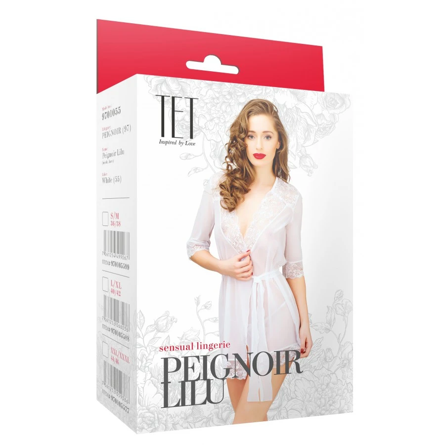 TET Lingerie Déshabillé Lilu - Blanc 3 TET Lingerie Déshabillé Lilu - Blanc – Image 3