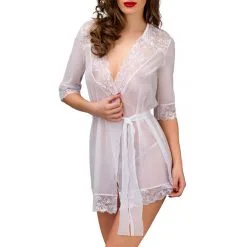 TET Lingerie Déshabillé Lilu - Blanc