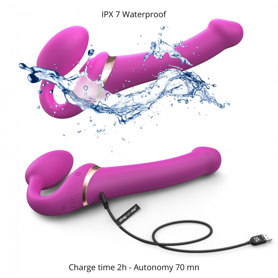 Dildo MULTI ORGASM Strap-On-Me M 15 X 3.8cm Fuchsia 6 Dildo MULTI ORGASM Strap-On-Me M 15 X 3.8cm Fuchsia – Image 6