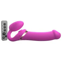 Dildo MULTI ORGASM Strap-On-Me S 14.5 X 3.4cm Fuchsia