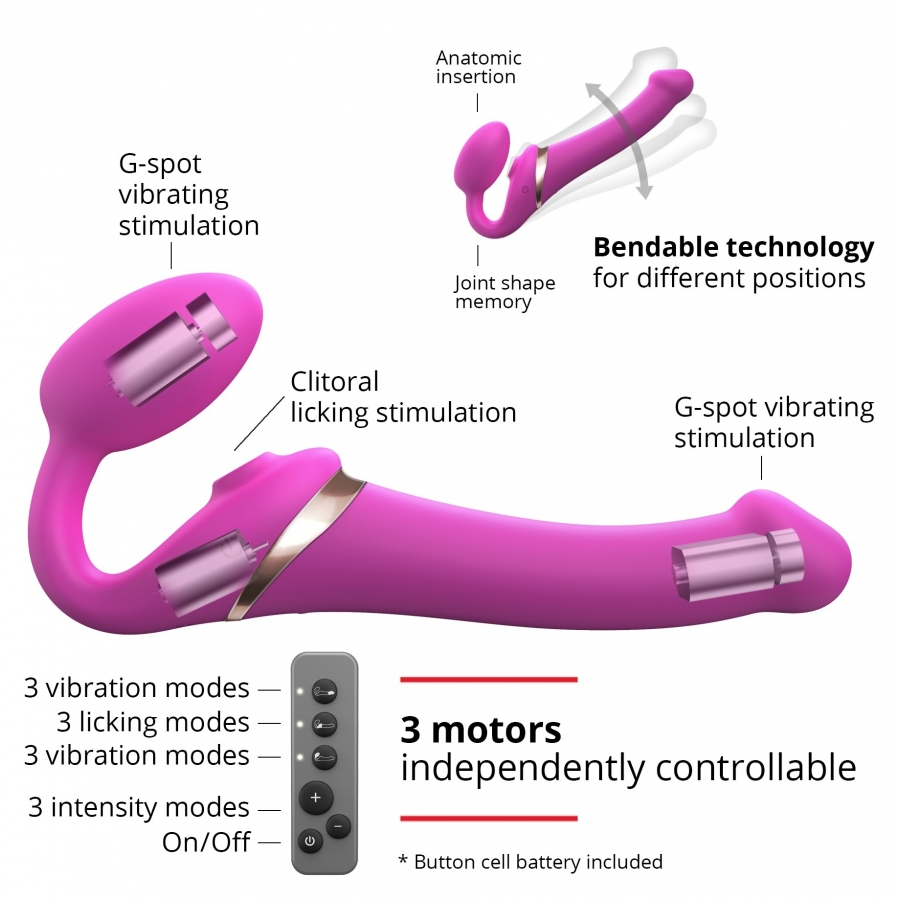 Dildo MULTI ORGASM Strap-On-Me S 14.5 X 3.4cm Fuchsia 5 Dildo MULTI ORGASM Strap-On-Me S 14.5 X 3.4cm Fuchsia – Image 5