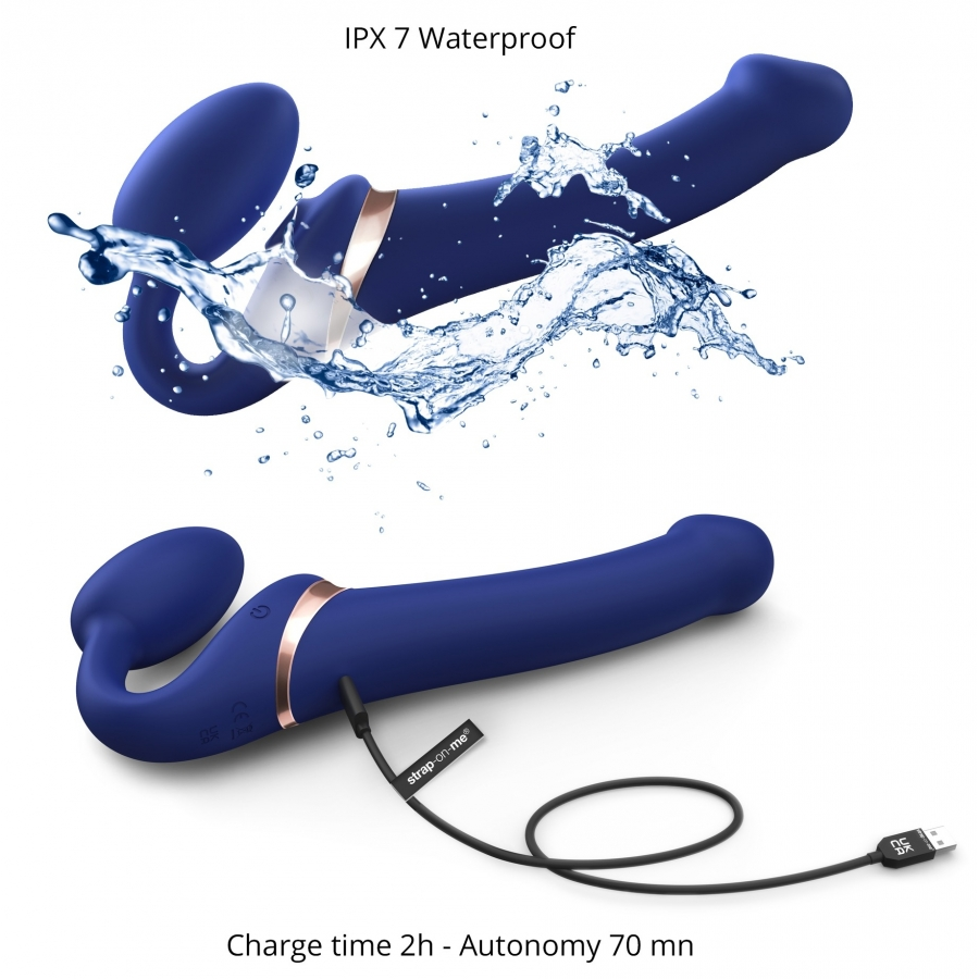 Dildo MULTI ORGASM Strap-On-Me XL 16 X 4.7cm Bleu 6 Dildo MULTI ORGASM Strap-On-Me XL 16 X 4.7cm Bleu – Image 6