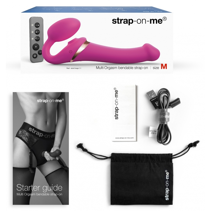 Dildo MULTI ORGASM Strap-On-Me XL 16 X 4.7cm Fuchsia 2 Dildo MULTI ORGASM Strap-On-Me XL 16 X 4.7cm Fuchsia – Image 2
