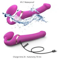 Dildo MULTI ORGASM Strap-On-Me XL 16 X 4.7cm Fuchsia 11 Dildo MULTI ORGASM Strap-On-Me XL 16 X 4.7cm Fuchsia -FÉMINITÉS boutique dildo multi orgasm strap on me xl 16 x 47cm fuchsia 5