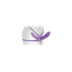 Fetish Fantasy Elite Double Gode Ceinture Delight Vibrant - Violet -FÉMINITÉS boutique double gode ceinture delight vibrant violet 2