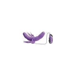 Fetish Fantasy Elite Double Gode Ceinture Delight Vibrant - Violet -FÉMINITÉS boutique double gode ceinture delight vibrant violet 4