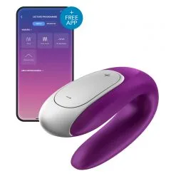 Double Stimulateur Connecté DOUBLE FUN Satisfyer Violet