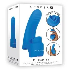 Gender X Double Stimulateur FLICK IT 8 X 2.5cm -FÉMINITÉS boutique double stimulateur flick it 8 x 25cm 2