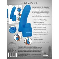 Gender X Double Stimulateur FLICK IT 8 X 2.5cm -FÉMINITÉS boutique double stimulateur flick it 8 x 25cm 3
