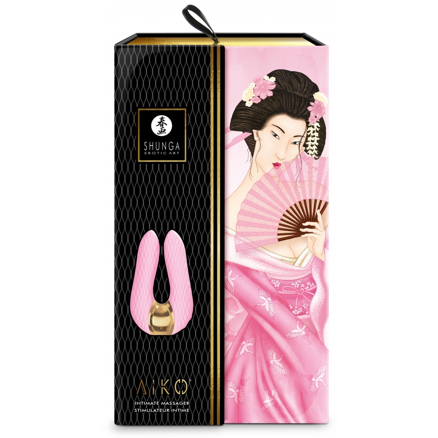 Double Stimulateur Intime Shunga AIKO Rose 2 Double Stimulateur Intime Shunga AIKO Rose – Image 2