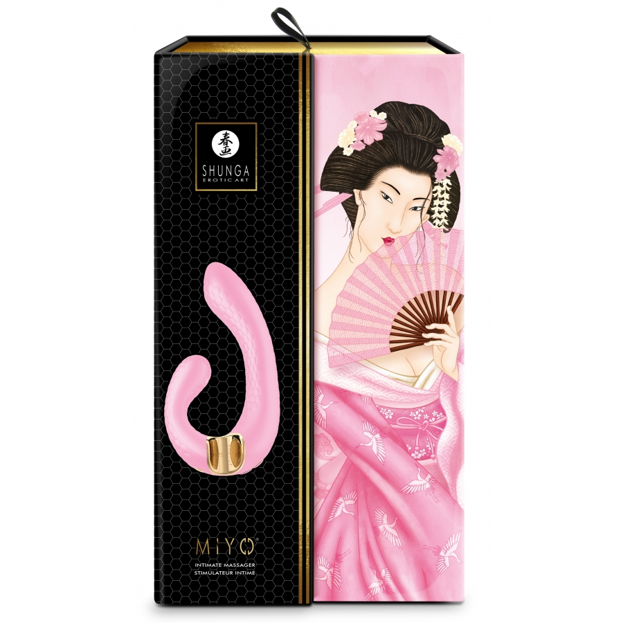 Double Stimulateur Intime Shunga MIYO Rose 2 Double Stimulateur Intime Shunga MIYO Rose – Image 2