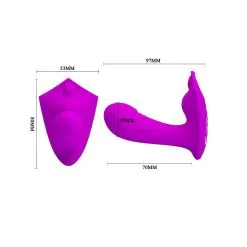 Pretty Love Double Stimulateur WILLIE - Violet -FÉMINITÉS boutique double stimulateur willie violet 3