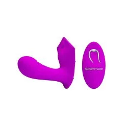 Pretty Love Double Stimulateur WILLIE - Violet -FÉMINITÉS boutique double stimulateur willie violet 5