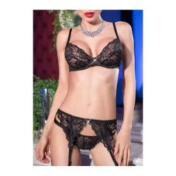 Chilirose Ensemble Dentelle Noir
