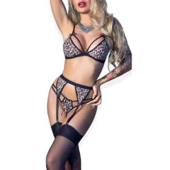 Chilirose Ensemble Mini Léopard 4 Pièces