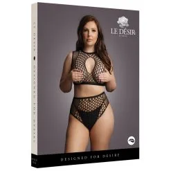 Le Desir Ensemble Résille Grande Taille Alya - Noir -FÉMINITÉS boutique ensemble resille grande taille alya noir 2