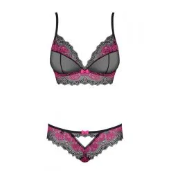 Obsessive Ensemble Tulia 2 Pièces Noir-Rose 9 Obsessive Ensemble Tulia 2 Pièces Noir-Rose -FÉMINITÉS boutique ensemble tulia 2 pieces noir rose 3