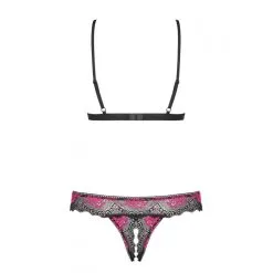Obsessive Ensemble Tulia Cupless 2 Pièces Noir-Rose 11 Obsessive Ensemble Tulia Cupless 2 Pièces Noir-Rose -FÉMINITÉS boutique ensemble tulia cupless 2 pieces noir rose 5