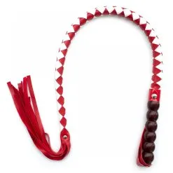 Kiotos Fouet MAHOGANY 90cm Blanc-Rouge