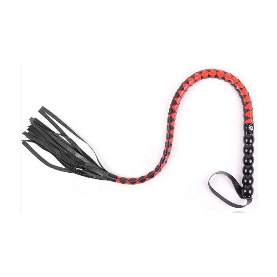 Correct Me Fouet SNAKE JOKER 80cm Noir-Rouge 1 Correct Me Fouet SNAKE JOKER 80cm Noir-Rouge