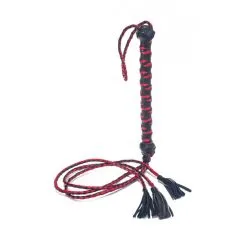 Devil Stick Fouet TRIPLE 50cm Noir-Rouge