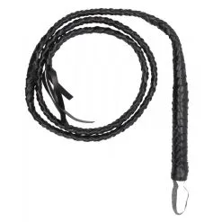 Ouch! Fouet Twisted 1m40 Simili Cuir Noir
