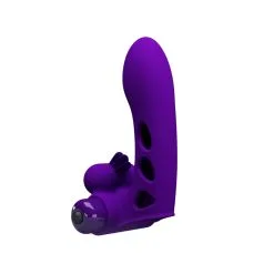 Gaine De Doigt Vibrante ORLANDO Pretty Love 9.5 X 2.6cm Violet -FÉMINITÉS boutique gaine de doigt vibrante orlando pretty love 95 x 26cm violet 2