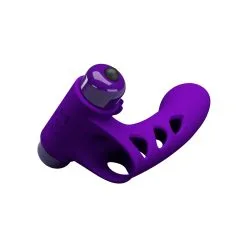 Gaine De Doigt Vibrante ORLANDO Pretty Love 9.5 X 2.6cm Violet -FÉMINITÉS boutique gaine de doigt vibrante orlando pretty love 95 x 26cm violet 5