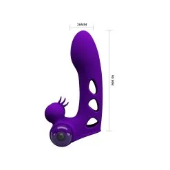 Gaine De Doigt Vibrante ORLANDO Pretty Love 9.5 X 2.6cm Violet -FÉMINITÉS boutique gaine de doigt vibrante orlando pretty love 95 x 26cm violet 7