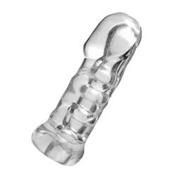 Master Series Gaine De Pénis COCK HOLSTER Transparent 17cm -FÉMINITÉS boutique gaine de penis cock holster transparent 17cm 3