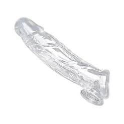 Size Matters Gaine De Pénis ENHANCER 19 X 5 Cm Transparent -FÉMINITÉS boutique gaine de penis enhancer 19 x 5 cm transparent 2
