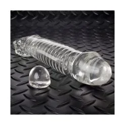 Gaine De Pénis MUSCLE COCKSHEATH Oxballs 24 X 5 Cm Transparent -FÉMINITÉS boutique gaine de penis muscle cocksheath oxballs 24 x 5 cm transparent 4