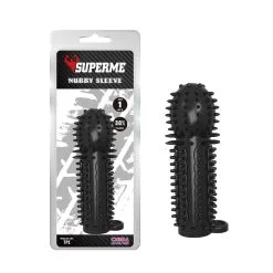 SUPERME! Gaine De Pénis NUBBY 14.5 X 4.8cm Noire -FÉMINITÉS boutique gaine de penis nubby 145 x 48cm noire 6