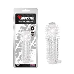 SUPERME! Gaine De Pénis NUBBY 14.5 X 4.8cm Transparente -FÉMINITÉS boutique gaine de penis nubby 145 x 48cm transparente 7