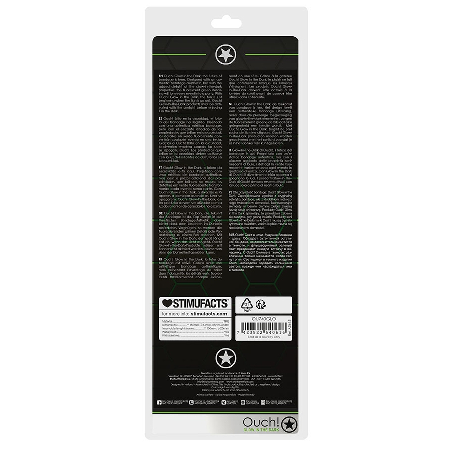 Ouch! Glow Gaine De Pénis Phosphorescente THIN GLOW 11 X 3cm 5 Ouch! Glow Gaine De Pénis Phosphorescente THIN GLOW 11 X 3cm – Image 5