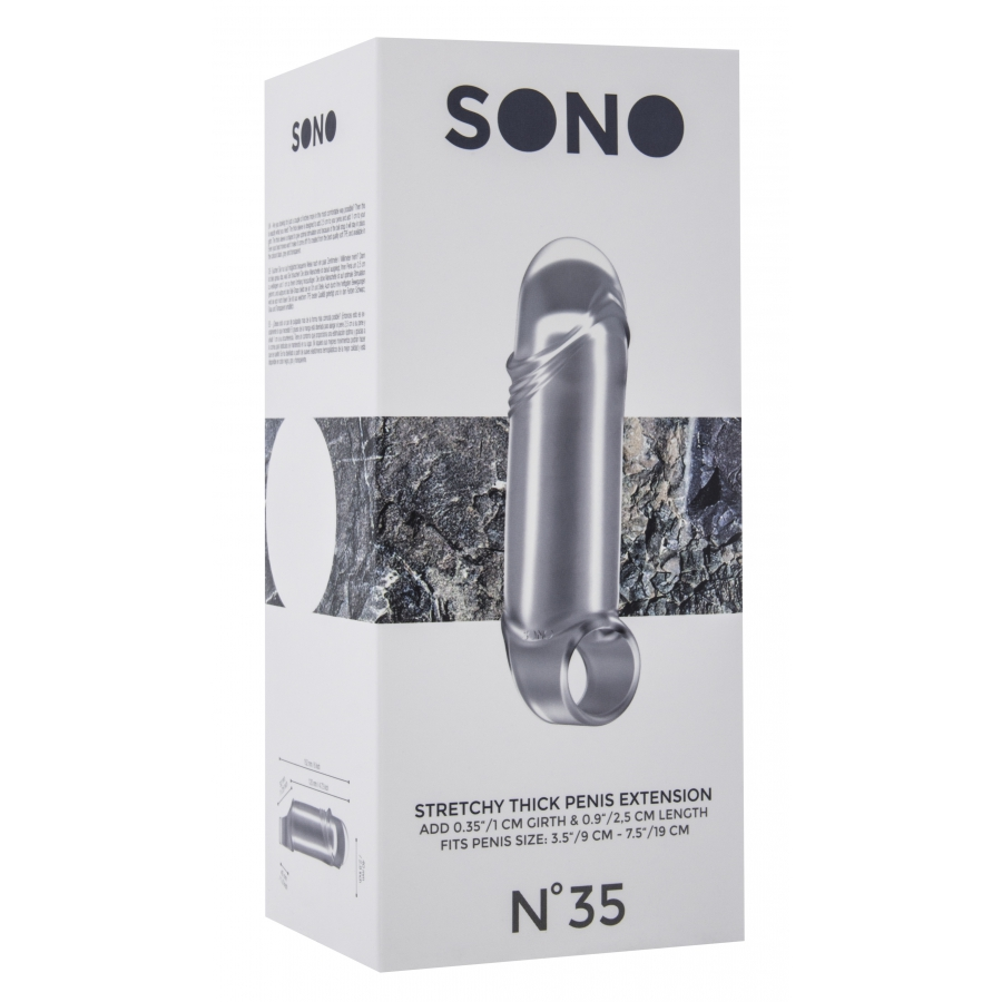 Gaine De Pénis STRETCHY THICK SONO N°35 | Longueur 12.5cm Largeur 4.5cm 2 Gaine De Pénis STRETCHY THICK SONO N°35 | Longueur 12.5cm Largeur 4.5cm – Image 2