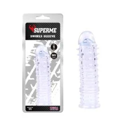 SUPERME! Gaine De Pénis SWIRLS 16 X 4cm Transparente 13 SUPERME! Gaine De Pénis SWIRLS 16 X 4cm Transparente -FÉMINITÉS boutique gaine de penis swirls 16 x 4cm transparente 6